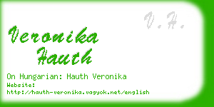 veronika hauth business card